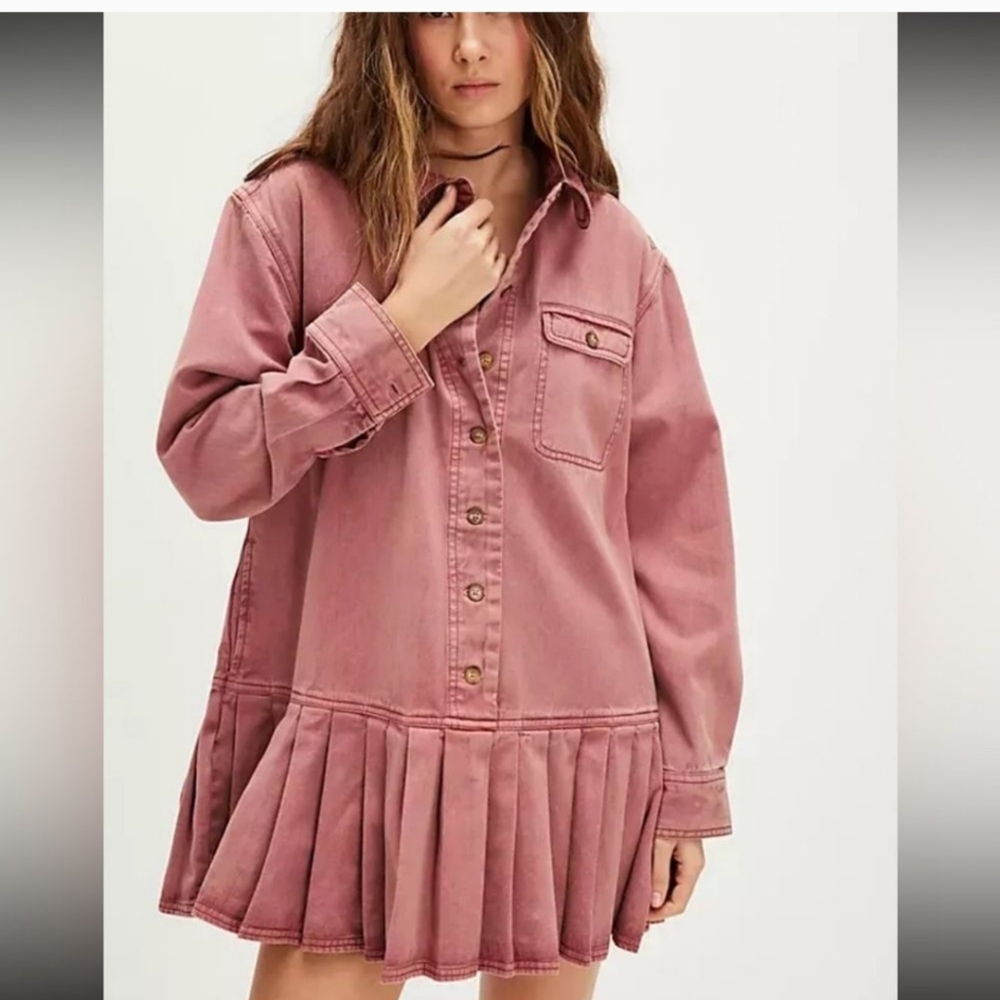 NWT "L" Free People Connor Mini Dress - Picture 4 of 15